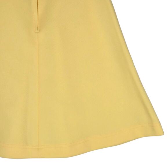 True Vintage 60s A Line Skirt Womens XSmall Yellow Double Knit Mod Style Mini - Picture 9 of 9